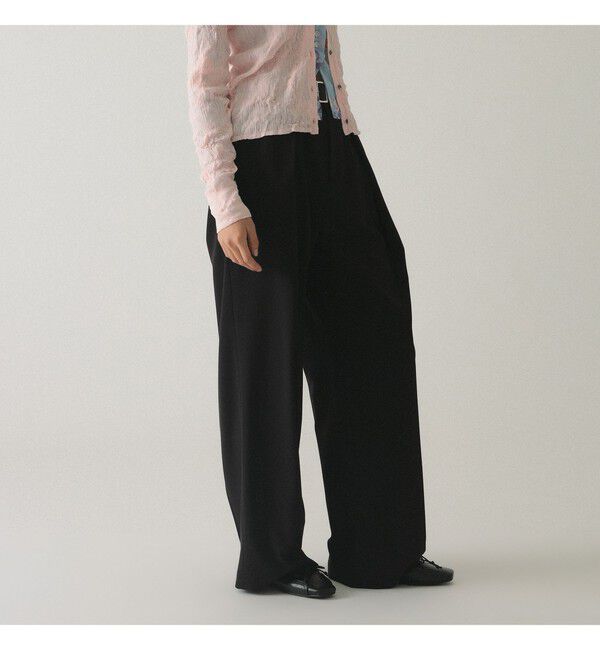 Ray BEAMS 「ベルテッド ワイド パンツ」|チノ|