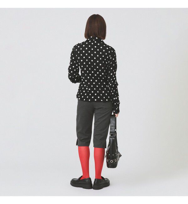 Ray BEAMS 「ドット クリンクル フリル シャツ」|シャツ・ブラウス|
