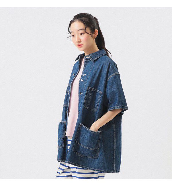 BEAMSBOY「デニム カバーオール ショートスリーブ」|ブルゾン・スタジャン|