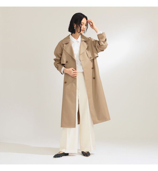 Demi-Luxe BEAMS 「ライト ツイル トレンチコート」|ダッフルコート|