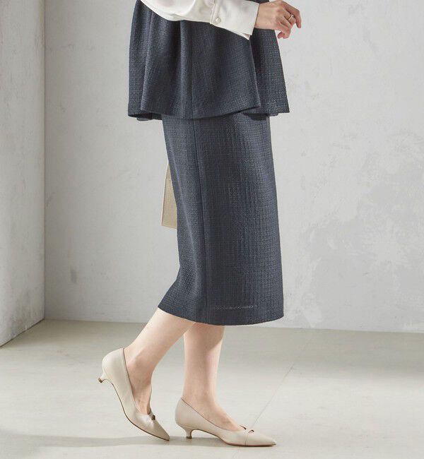 SHIPS for women「〈セレモニー対応可〉スラブ ツイード タイト スカート（セットアップ対応）」|タイト|