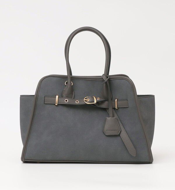 quaranciel「quaranciel: 2way 金具 ベルト スクエア トート バッグ（A4対応）」|トートバッグ|