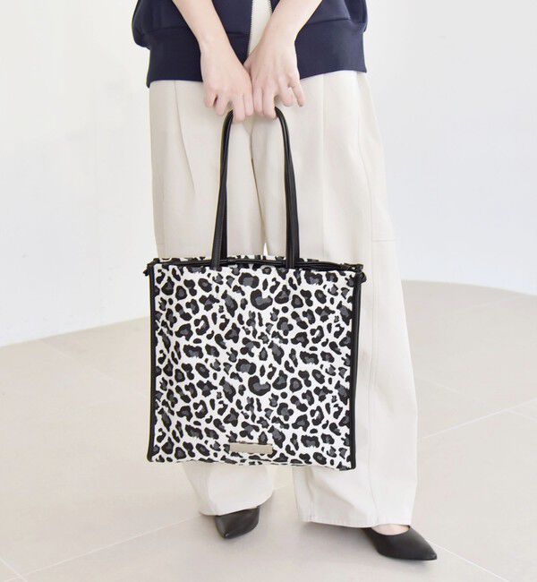 quaranciel「quaranciel: 2way アニマル パイピング 巾着 トートバッグ（A4対応）」|トートバッグ|