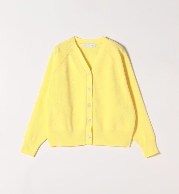 quaranciel「quaranciel:〈手洗い可能〉アゼ Vネック コンパクト ニット カーディガン」|カーディガン|