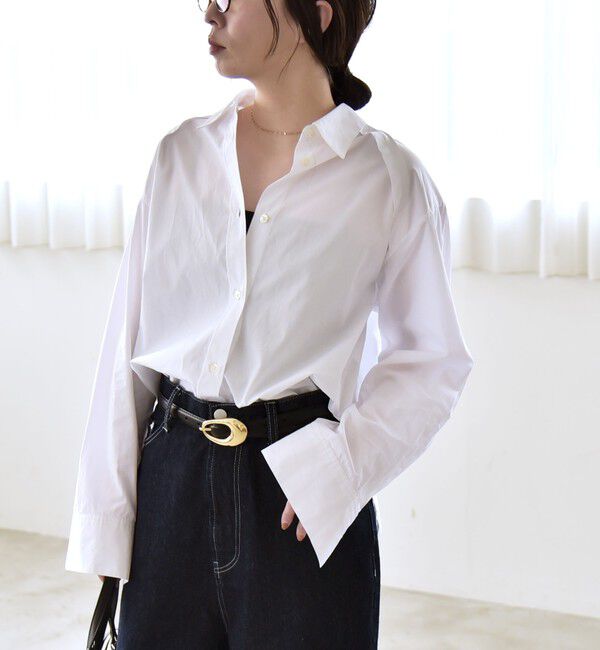 quaranciel「quaranciel:〈洗濯機可能〉レギュラーカラー ヨーク ルーズ シャツ」|シャツ・ブラウス|
