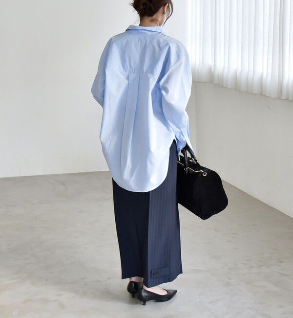 quaranciel「quaranciel:〈洗濯機可能〉レギュラーカラー ヨーク ルーズ シャツ」|シャツ・ブラウス|