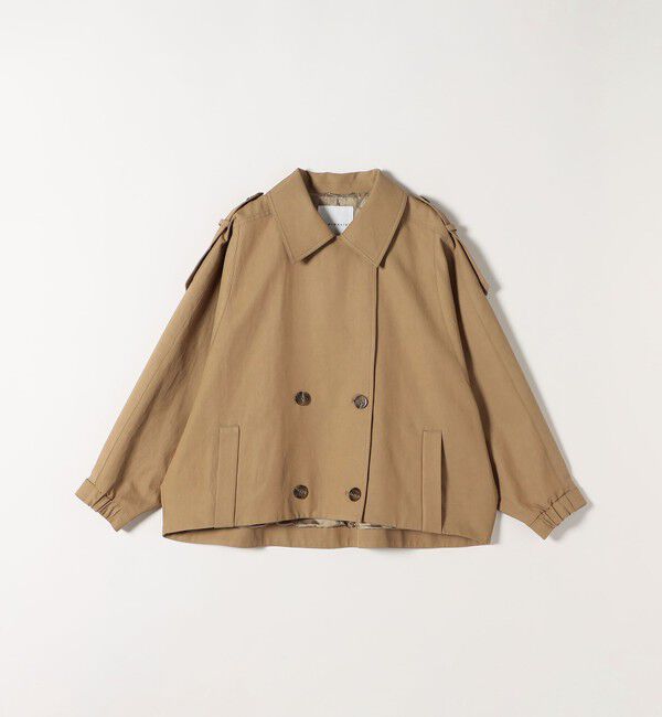 quaranciel「quaranciel: ドルマンスリーブ ショート トレンチ コート」|トレンチコート|