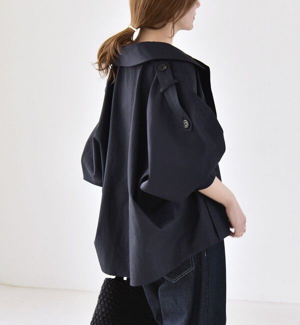 quaranciel「quaranciel: ドルマンスリーブ ショート トレンチ コート」|トレンチコート|
