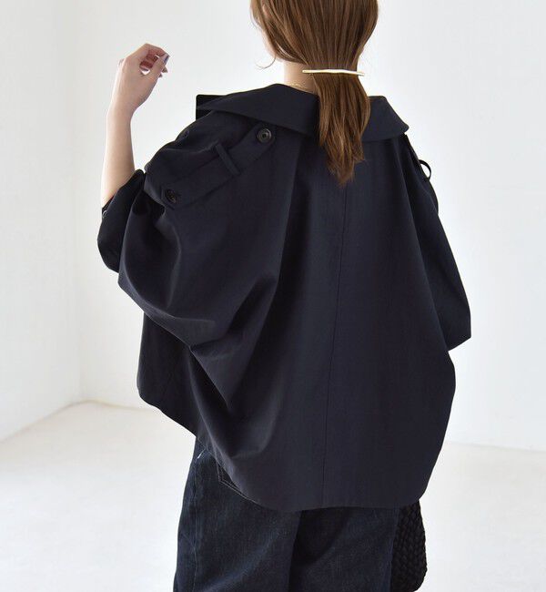 quaranciel「quaranciel: ドルマンスリーブ ショート トレンチ コート」|トレンチコート|