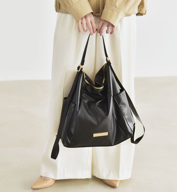 quaranciel「quaranciel: 3way ポケット ジップ トート（A4対応）」|トートバッグ|