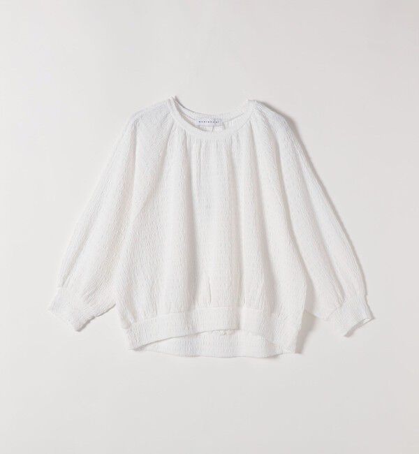 quaranciel「《予約》quaranciel:〈洗濯機可能〉ジャカード ジャージー クルーネック プルオーバー」|Tシャツ・カットソー|