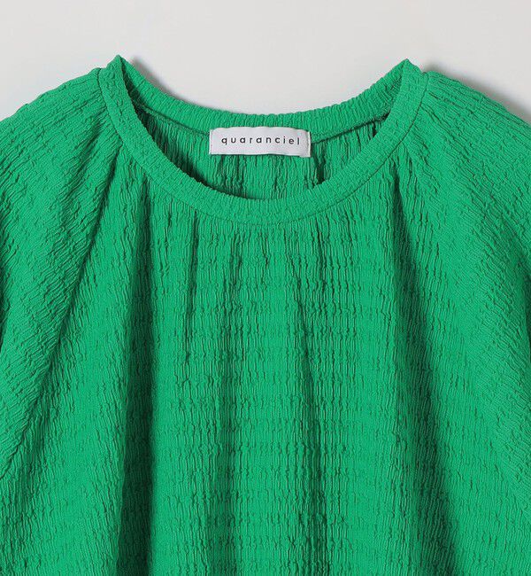 quaranciel「《予約》quaranciel:〈洗濯機可能〉ジャカード ジャージー クルーネック プルオーバー」|Tシャツ・カットソー|