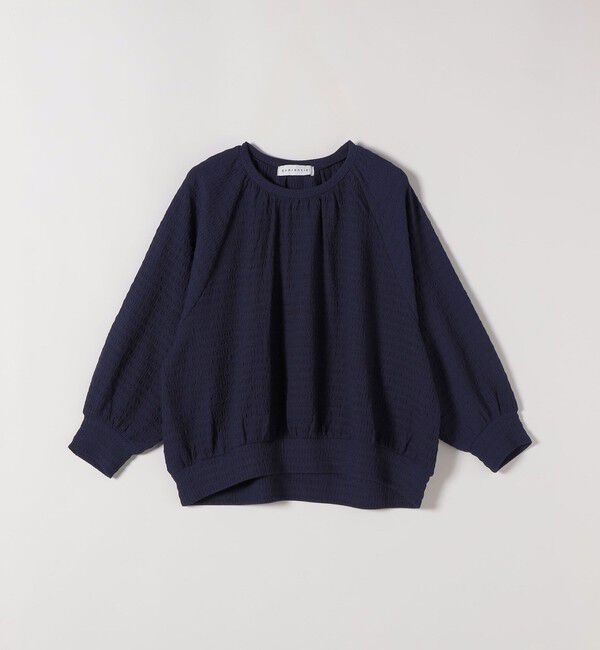 quaranciel「《予約》quaranciel:〈洗濯機可能〉ジャカード ジャージー クルーネック プルオーバー」|Tシャツ・カットソー|