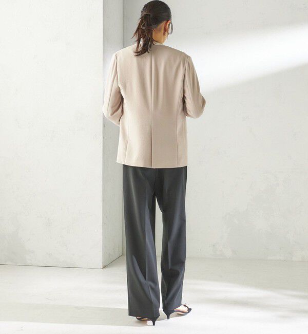 SHIPS for women「《予約》〈接触冷感 / UVカット〉Refinel カラーレス ジャケット（セレモニー対応可）」|ノーカラージャケット|