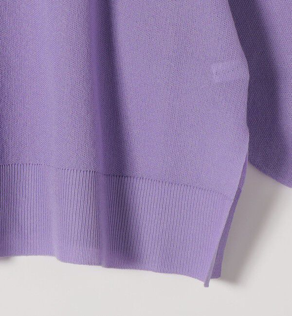 quaranciel「《予約》quaranciel:〈手洗い可能〉シアー 2way Vネック ドルマン ニット プルオーバー」|ニット・セーター|