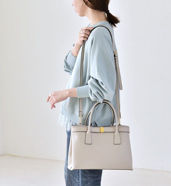 quaranciel「《予約》quaranciel: バックル 2way トート バッグ（A4対応）」|トートバッグ|
