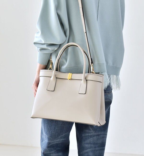 quaranciel「《予約》quaranciel: バックル 2way トート バッグ（A4対応）」|トートバッグ|