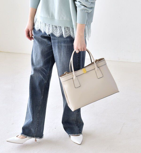 quaranciel「《予約》quaranciel: バックル 2way トート バッグ（A4対応）」|トートバッグ|