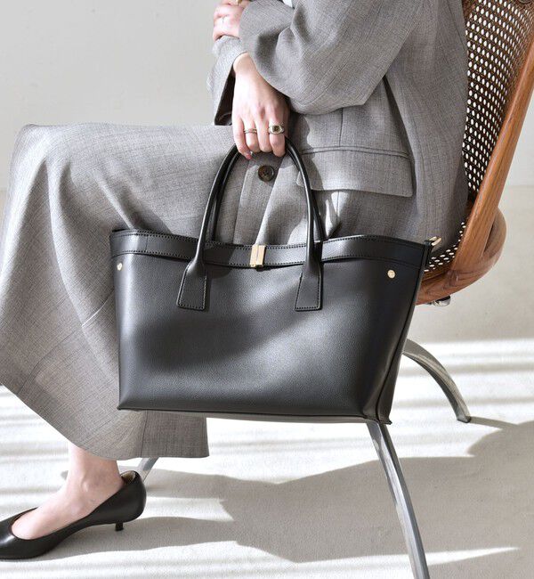 quaranciel「《予約》quaranciel: バックル 2way トート バッグ（A4対応）」|トートバッグ|