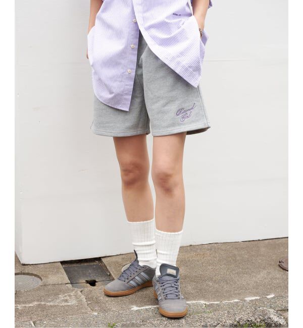 OUTDOOR PRODUCTS Usual Things「≪予約≫RATIONAL GIRLロゴ刺繍スウェットショートパンツ」|その他|