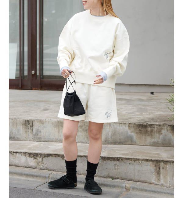 OUTDOOR PRODUCTS Usual Things「≪予約≫RATIONAL GIRLロゴ刺繍スウェットショートパンツ」|その他|