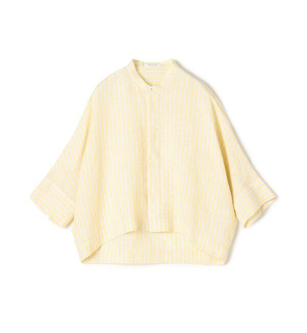 MACPHEE「リネンシャーティング クロップドシャツ」|シャツ・ブラウス|22 イエロー系