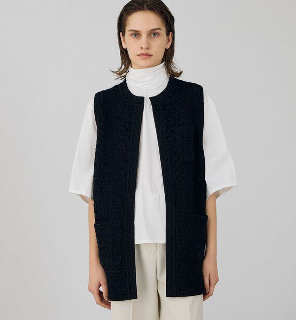 DES PRES「タックパターン フロントオープンジレ」|ベスト・ジレ|