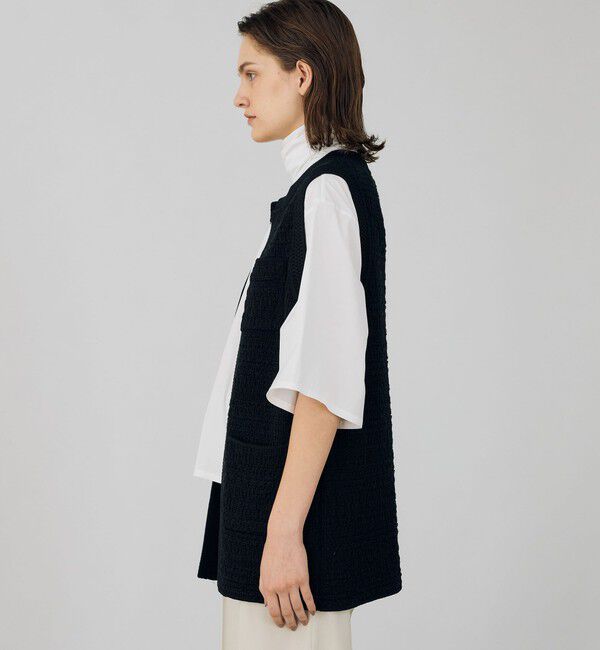 DES PRES「タックパターン フロントオープンジレ」|ベスト・ジレ|