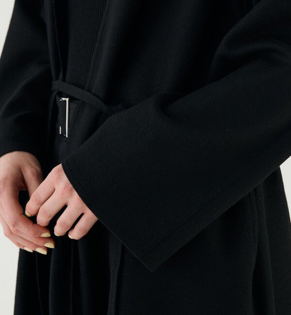 GALERIE VIE「ミルドスムース カラーレスコート」|ノーカラーコート|