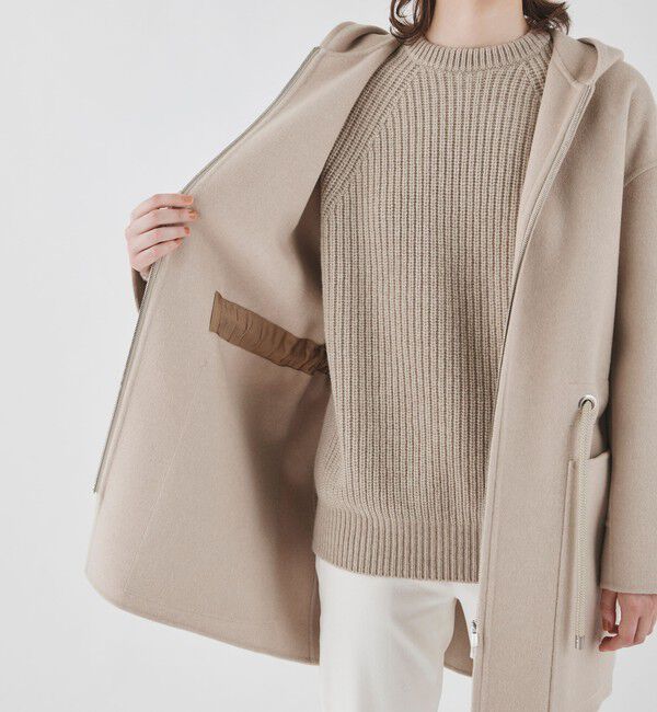 GALERIE VIE「ダブルフェイス フーデットコート」|ミリタリー・モッズコート|