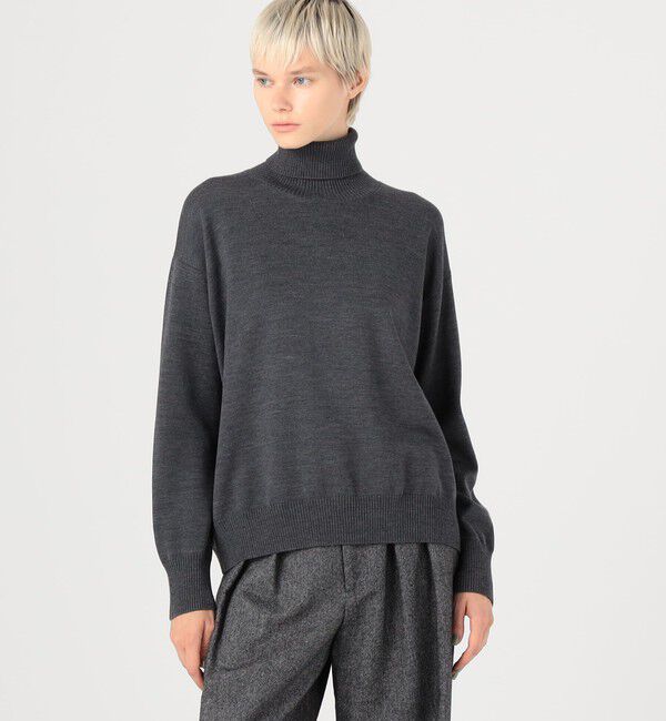 GALERIE VIE「ウーステッドウール タートルネックプルオーバー」|ニット・セーター|