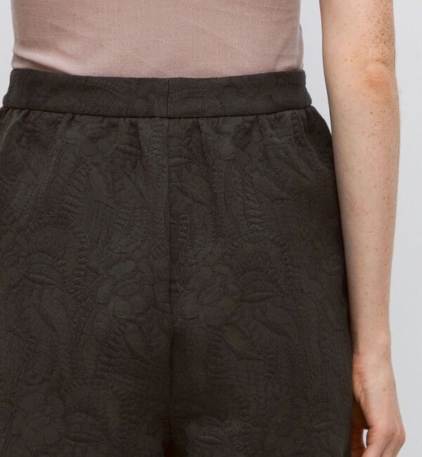 BACCA「コットンリネンジャガード ワイドタックショーツ」|その他|