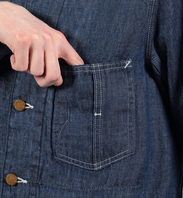 TOMORROWLAND MENS「【別注】 Lee Loco Jacket 7オンスリネンデニム」|ブルゾン・スタジャン|