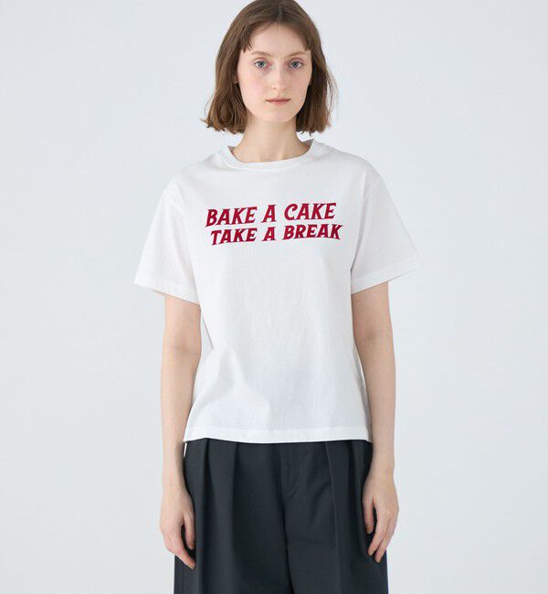 MACPHEE「コットンプリント Tシャツ」|Tシャツ・カットソー|