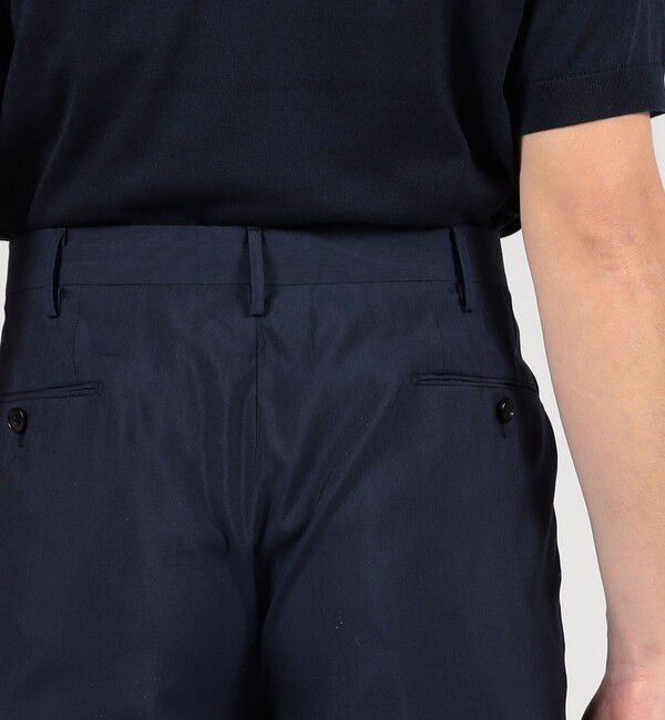 TOMORROWLAND MENS「ウールシルク イン2プリーツ ストレートスラックス MARZOTTO」|スラックス|