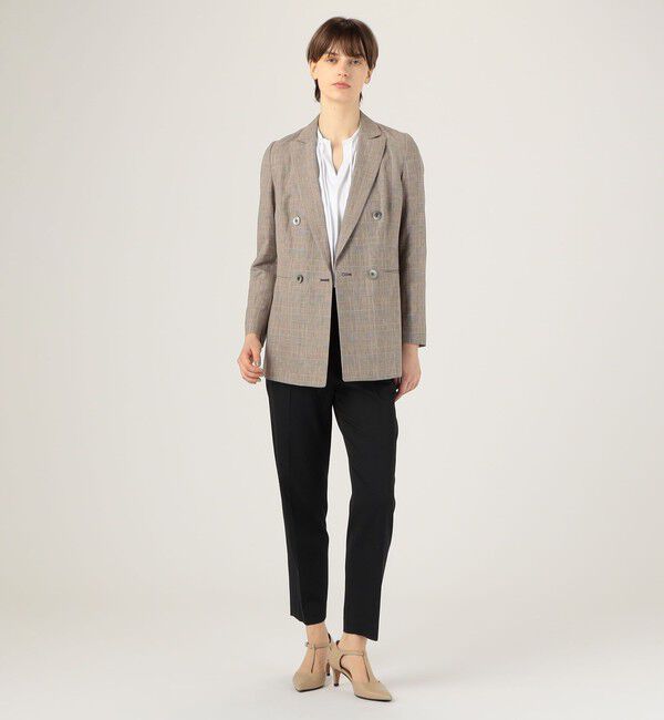 TOMORROWLAND collection「グリーンウィンドウ ダブルブレストジャケット」|テーラードジャケット|