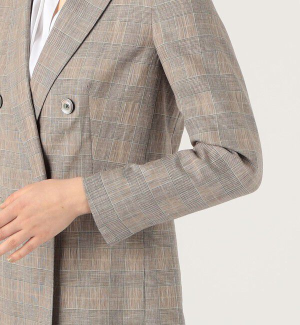 TOMORROWLAND collection「グリーンウィンドウ ダブルブレストジャケット」|テーラードジャケット|