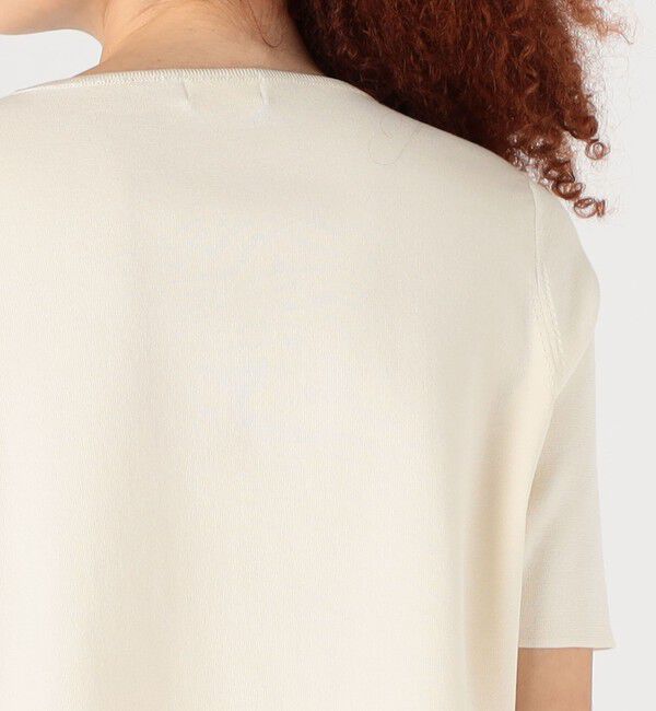 Ballsey「マテリアルコンビ ペプラムプルオーバー」|ニット・セーター|