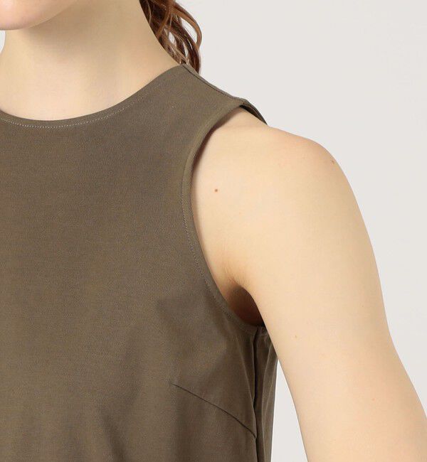 MACPHEE「マテリアルコンビ ギャザーマキシワンピース」|ワンピース|