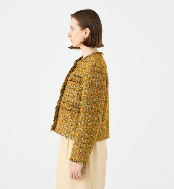 Ballsey「Laura フリンジ4ポケットジャケット」|ノーカラージャケット|