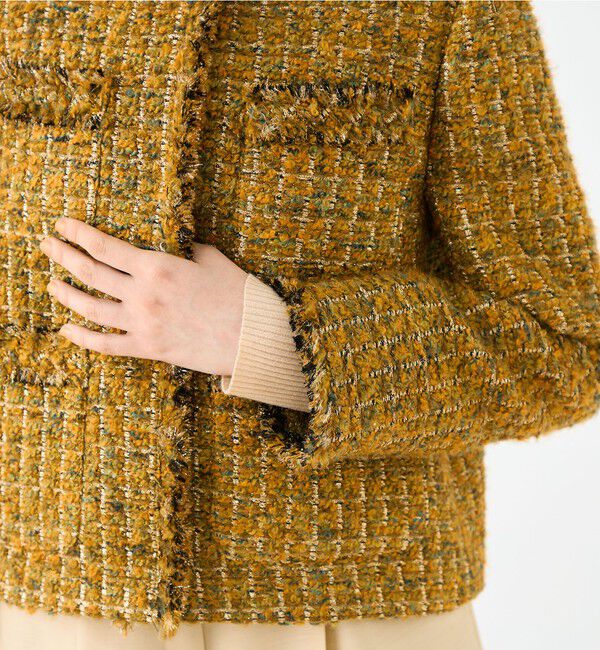 Ballsey「Laura フリンジ4ポケットジャケット」|ノーカラージャケット|