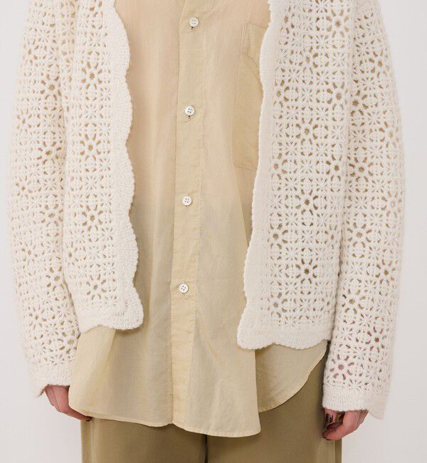 GALERIE VIE「カシミヤレース フロントオープンカーディガン」|カーディガン|