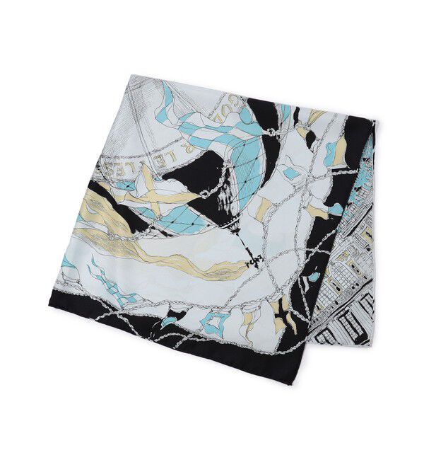 TOMORROWLAND GOODS「manipuri BALLON シルクスカーフ」|バンダナ・スカーフ|18 ブラック系