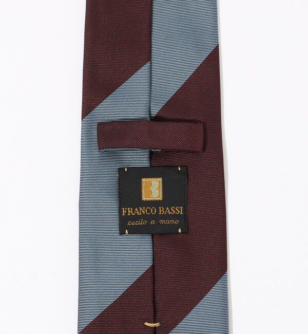 TOMORROWLAND GOODS「FRANCO BASSI シルクジャガード レジメンタルストライプネクタイ」|ネクタイ・蝶ネクタイ|