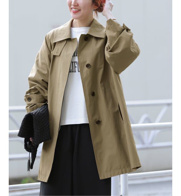 JOURNAL STANDARD relume「［26SS新作］コットンナイロンAラインステンコート」|ステンカラーコート|