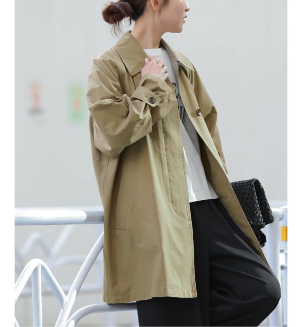 JOURNAL STANDARD relume「［26SS新作］コットンナイロンAラインステンコート」|ステンカラーコート|