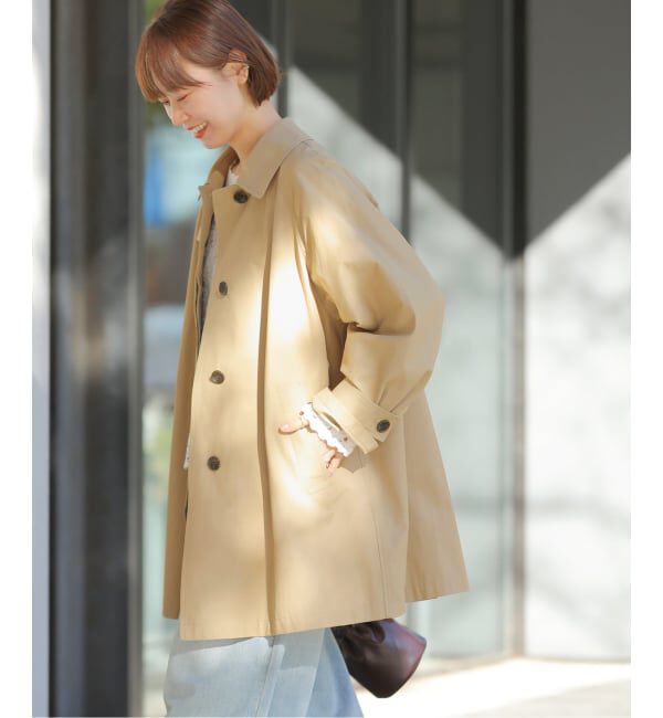 JOURNAL STANDARD relume「［26SS新作］コットンナイロンAラインステンコート」|ステンカラーコート|