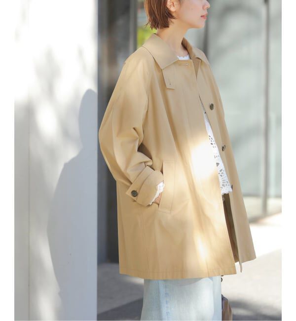 JOURNAL STANDARD relume「［26SS新作］コットンナイロンAラインステンコート」|ステンカラーコート|