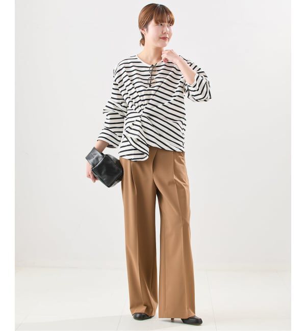 journal standard L'essage「《予約》【金子綾さん着用】ツイストプルオーバー」|Tシャツ・カットソー|