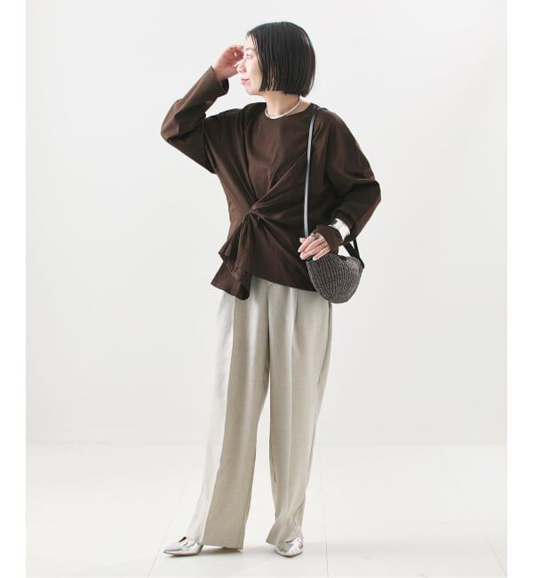 journal standard L'essage「《予約》【金子綾さん着用】ツイストプルオーバー」|Tシャツ・カットソー|